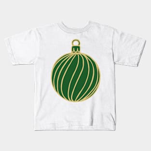 Simply Christmas Collection - Bauble - Classic Xmas Colours Kids T-Shirt